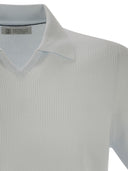 Polo a costola in cotone di Brunello Cucinelli