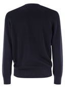 Maglione a costole di cotone di Brunello Cucinelli con manica Raglan