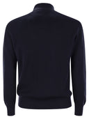 Brunello Cucinelli Cotton Rib Trist Polo Polo avec une longue manche Raglan