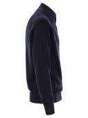 Brunello Cucinelli Cotton Rib Trist Polo Polo avec une longue manche Raglan