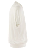 Brunello Cucinelli Lightweight Cotton V Neck T Shirt