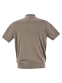 Brunello Cucinelli Lightweight Cotton Knit Polo Shirt