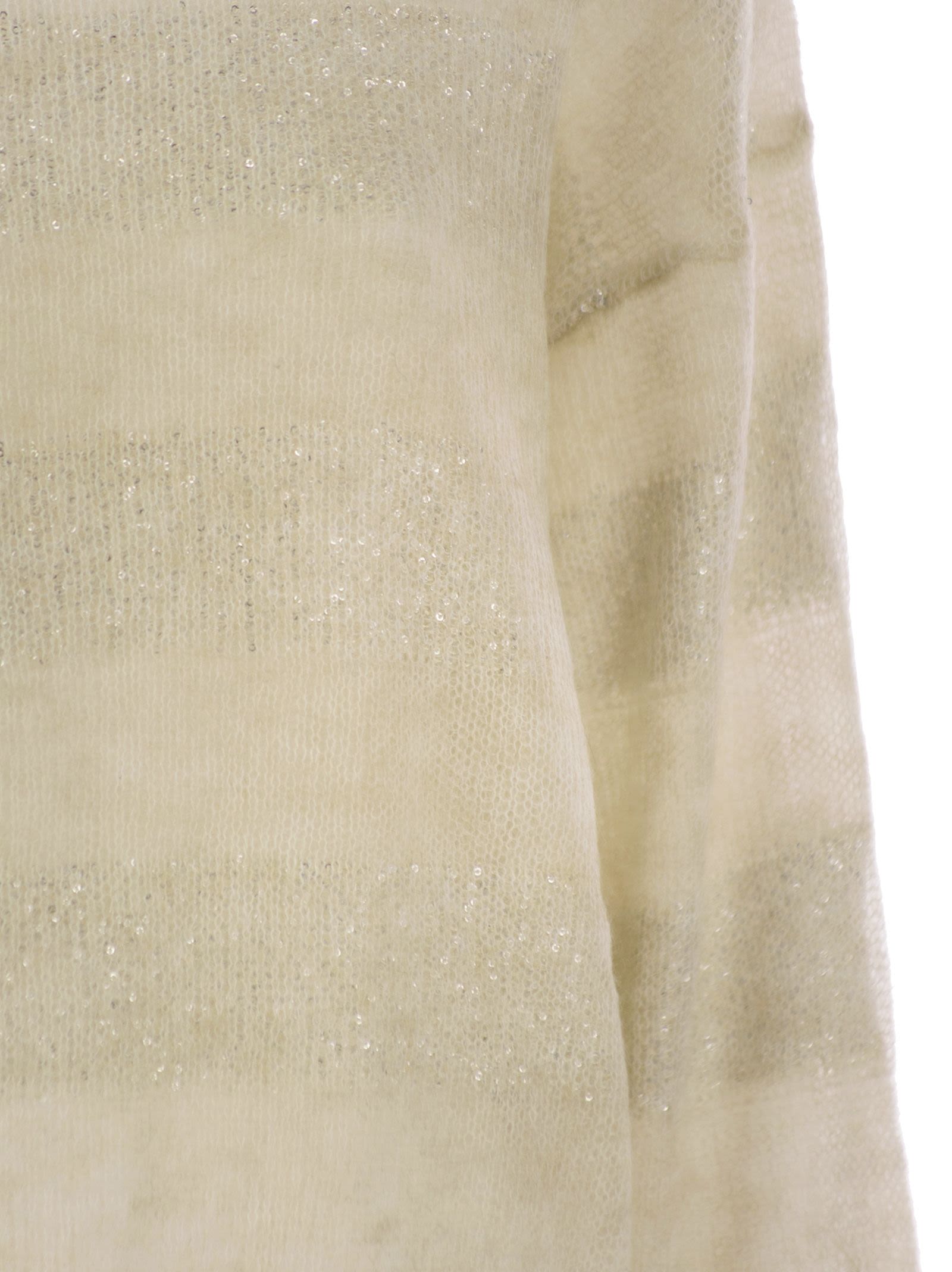 Brunello Cucinelli Striped Mohair And Wool Sweater
