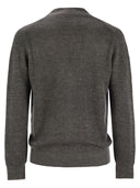 Brunello Cucinelli Linen And Cotton Half Rib Cardigan With Metal Buttons