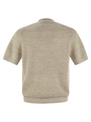 Brunello cucinelli lino y algodón media costilla