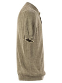 Brunello Cucinelli Seraphim Collar T Shirt In Linen And Cotton Rib Knit