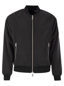 Chaqueta de bombardero reversible de bunny nudos de alce