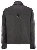 Moose Knuckles Shirt Cut Jacket In Wool And Cashmere