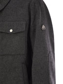 Moose Knuckles Shirt Cut Jacket In Wool And Cashmere