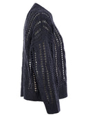 Brunello Cucinelli Cable & Mesh Jute And Cotton Jersey
