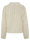 Brunello Cucinelli Cable & Mesh Jute And Cotton Jersey