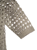 Brunello Cucinelli Jute And Cotton Mesh Cardigan