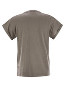 Brunello Cucinelli funkelnder leichter Kaschmir und Seidenpullover