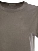 Brunello Cucinelli funkelnder leichter Kaschmir und Seidenpullover