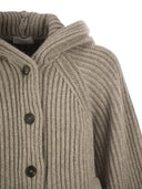 Brunello Cucinelli Hooded Cashmere Cardigan