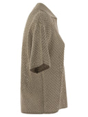 Brunello Cucinelli Net Polo Style Cotton Jersey