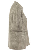 Brunello Cucinelli Net Polo Style Cotton Jersey