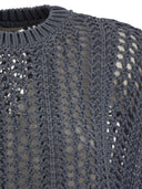 Brunello Cucinelli Ribbed Net Cotton Jersey
