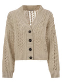 Brunello Cucinelli Coton Cotton Net Cardigan