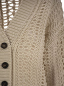 Brunello Cucinelli Coton Cotton Net Cardigan