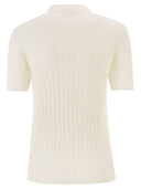 Peserico Easy Short Sleeved Ribbed Woollen Jumper
