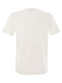 Elisabetta Franchi T Shirt In Jersey Con Logo College