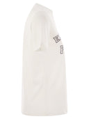 Elisabetta Franchi T Shirt In Jersey Con Logo College