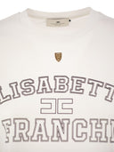Elisabetta Franchi T Shirt In Jersey Con Logo College