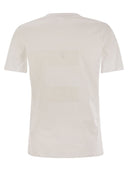 Elisabetta Franchi Jersey T Shirt With Voile Macro Logo