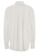 Brunello Cucinelli Cotton Oxford Shirt With Logo