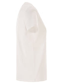 Elisabetta Franchi Jersey T Shirt With Embroidered Logo