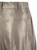 Brunello Cucinelli Sparkling Gabardine Wide Sartorial Spoders