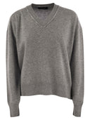 Fabiana Filippi V Neck Sweater met pailletten