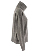 Fabiana Filippi Turtleneck Sweater In Wool, Silk And Cashmere