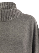 Fabiana Filippi Turtleneck Sweater In Wool, Silk And Cashmere