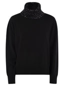 Fabiana Filippi Turtleneck Sweater In Wool, Silk And Cashmere