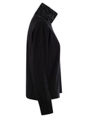 Fabiana Filippi Turtleneck Sweater In Wool, Silk And Cashmere