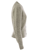 Fabiana Filippi Mohair Blend Cardigan con micro paillettes
