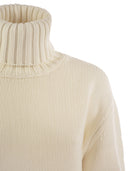 Fabiana Filippi Wool, Silk y Cashmere Blend Turtleneck Sweater