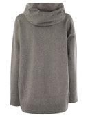 Fabiana Filippi Platinum Cardigan With Hood And Zip