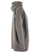 Fabiana Filippi Platinum Cardigan With Hood And Zip