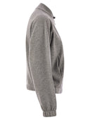 Giacca bomber Fabiana Filippi in platino con perni a sfera