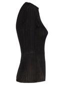 Fabiana Filippi Ribbed Lurex Viscose Sweater