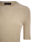 Fabiana Filippi Ribbed Wool, Silk And Cashmere Knit Top
