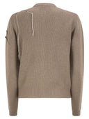 Fabiana Filippi Virgin Wool, Silk And Cashmere Cardigan With Jewel Embroidery