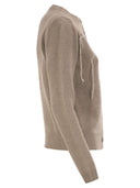 Fabiana Filippi Virgin Wool, Silk And Cashmere Cardigan With Jewel Embroidery