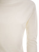 Fabiana Filippi Cashmere And Silk Roll Neck Jumper With An Essential Silhouette
