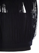 Fabiana Filippi Fringed Top In Virgin Wool, Silk And Cashmere