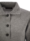 Fabiana Filippi Wool, Silk And Cashmere Polo Collar Sweater