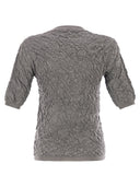Fabiana Filippi Slim Fit Jumper With Embossed Finish